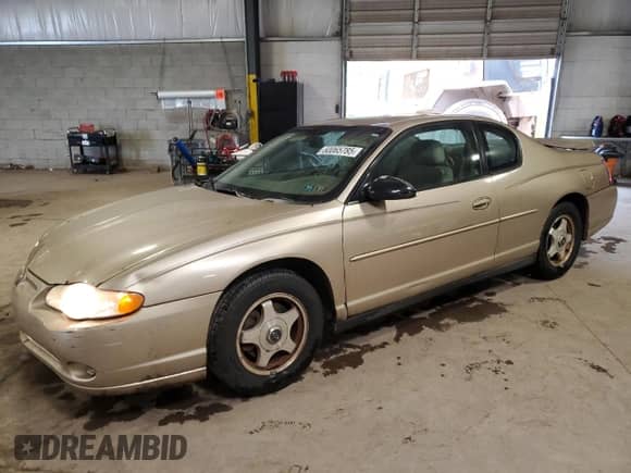2004 Chevrolet Monte Carlo LS z VIN 2G1WW12E749235426, wystawiony jako Copart lot #60065785 z przebiegiem 239 761 mil mil oraz Szkoda całkowita • Salvage title. Historia ofert i sprzedaży dostępna na DreamBid. Obrazek 1.