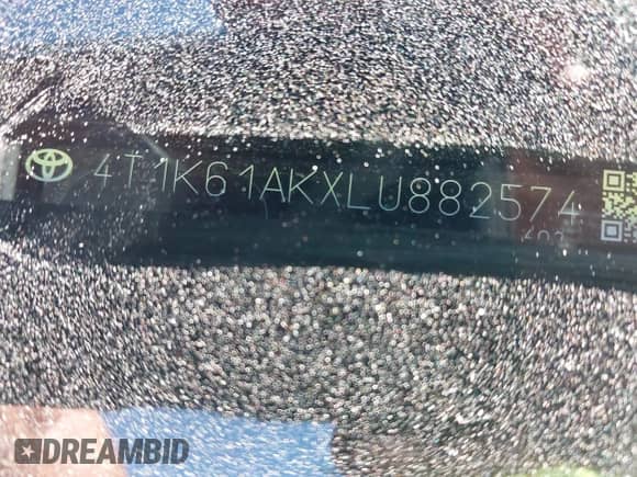 2020 Toyota Camry XSE z VIN 4T1K61AKXLU882574, wystawiony jako IAAI lot #43349578 z przebiegiem 60 611 mil mil oraz . Historia ofert i sprzedaży dostępna na DreamBid. Obrazek 17.