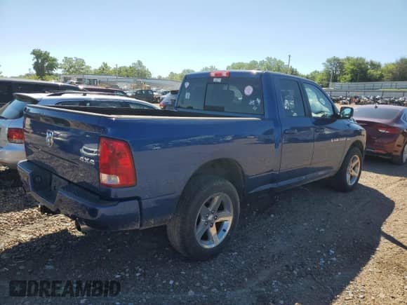 2011 Ram 1500 Sport with VIN 1D7RV1GT3BS576533, listed as a Copart auction lot 57829874 with 153,440 mi miles and Salvage title. Bid and sale history available at DreamBid. Image 3.