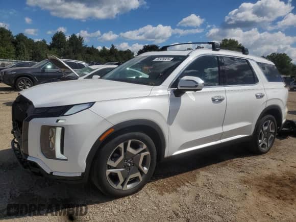 2023 Hyundai Palisade SEL with VIN KM8R4DGE7PU627720, listed as a Copart auction lot 70339325 with 14,719 mi miles and Salvage title. Bid and sale history available at DreamBid. Image 1.