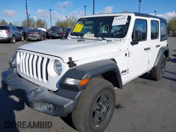 2022 Jeep Wrangler Unlimited Sport z VIN 1C4HJXDNXNW253510, wystawiony jako IAAI lot #41461051 z przebiegiem 32 571 mil mil oraz . Historia ofert i sprzedaży dostępna na DreamBid. Obrazek 2.