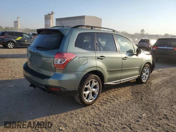 2015 Subaru Forester Touring with VIN JF2SJAWC6FH495216, listed as a Copart auction lot 81966165 with 59,173 mi miles and Salvage title. Bid and sale history available at DreamBid. Image 3.