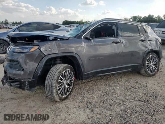 2022 Jeep Compass Limited с VIN 3C4NJDCB5NT209803, выставлен на аукционе Copart как лот 70729855 с пробегом 44 269 миль миль и Списание • Salvage title. История ставок и продаж доступна на DreamBid. Изображение 1.