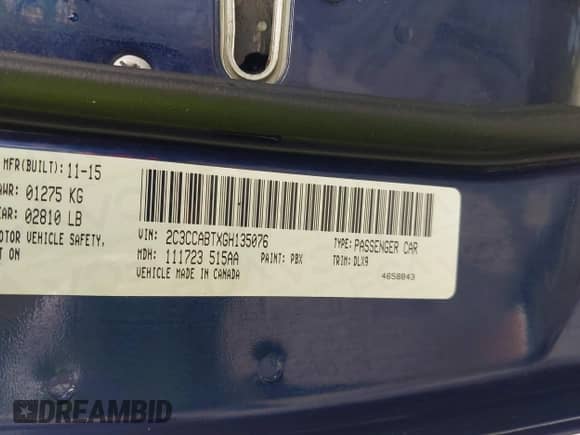 2016 Chrysler 300 S Alloy Edition z VIN 2C3CCABTXGH135076, wystawiony jako IAAI lot #42432413 z przebiegiem 140 266 mil mil oraz . Historia ofert i sprzedaży dostępna na DreamBid. Obrazek 9.