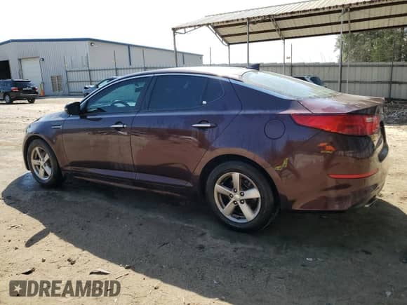 2015 Kia Optima LX with VIN 5XXGM4A77FG448815, listed as a Copart auction lot 50725545 with 262,786 mi miles and Salvage title. Bid and sale history available at DreamBid. Image 2.