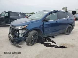 2021 Chevrolet Equinox LT with VIN 3GNAXUEVXML386633, listed as a Copart auction lot 72051725 with 26,877 mi miles and Salvage title. Bid and sale history available at DreamBid. Image 1.