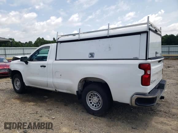 2022 Chevrolet Silverado 1500 Work Truck with VIN 3GCNWAEK8NG213091, listed as a Copart auction lot 64810505 with 91,781 mi miles and Salvage title. Bid and sale history available at DreamBid. Image 2.