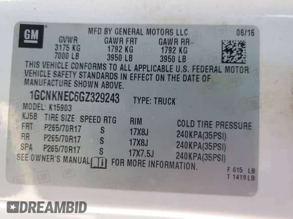 2016 Chevrolet Silverado 1500 Work Truck с VIN 1GCNKNEC6GZ329243, выставлен на аукционе Copart как лот 75322404 с пробегом 66 254 миль миль и Чистый • Clean title. История ставок и продаж доступна на DreamBid. Изображение 14.
