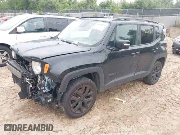 2017 Jeep Renegade Latitude with VIN ZACCJBBB2HPF21604, listed as a IAAI auction lot 43020478 with 156,675 mi miles and . Bid and sale history available at DreamBid. Image 2.