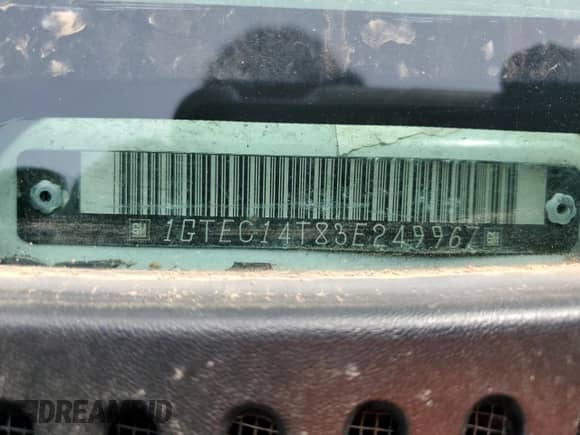 2003 GMC Sierra 1500 SLE with VIN 1GTEC14T83E249967, listed as a Copart auction lot 51531145 with 275,249 mi miles and Clean title. Bid and sale history available at DreamBid. Image 12.