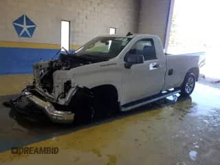 2025 Chevrolet Silverado 1500 Work Truck с VIN 3GCNAAED6SG387480, выставлен на аукционе Copart как лот 71280615 с пробегом Не указан миль и Списание • Salvage title. История ставок и продаж доступна на DreamBid. Изображение 1.