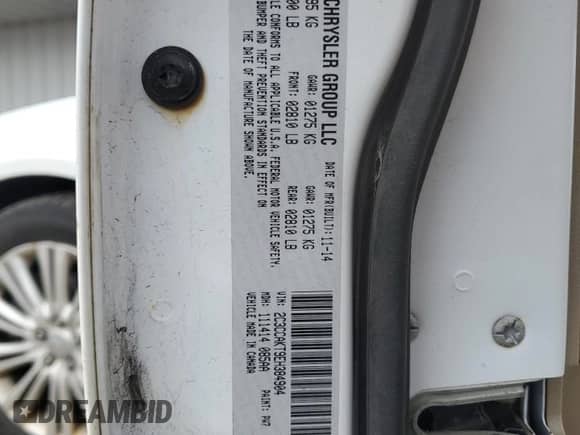 2014 Chrysler 300 C с VIN 2C3CCAKT9EH384904, выставлен на аукционе Copart как лот 86283735 с пробегом 202 999 миль миль и Списание • Salvage title. История ставок и продаж доступна на DreamBid. Изображение 12.