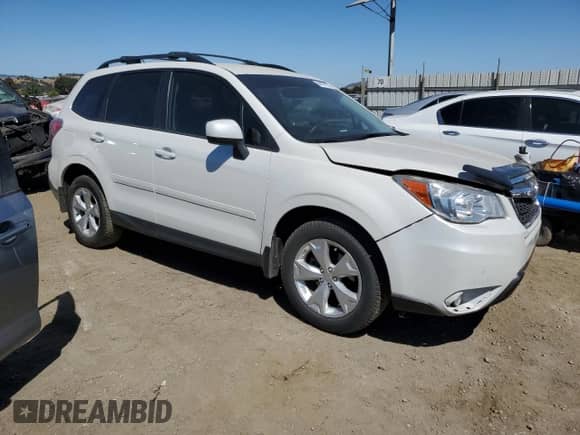 2014 Subaru Forester Premium with VIN JF2SJACC7EG459947, listed as a Copart auction lot 64106135 with 151,033 mi miles and Salvage title. Bid and sale history available at DreamBid. Image 4.