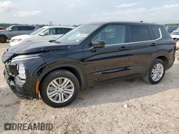 2024 Mitsubishi Outlander ES с VIN JA4J3UA87RZ063722, выставлен на аукционе Copart как лот 59882255 с пробегом 9 273 миль миль и Списание • Salvage title. История ставок и продаж доступна на DreamBid. Изображение 1.
