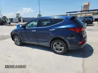 2017 Hyundai Santa Fe 2.4L z VIN 5XYZT3LBXHG467235, wystawiony jako Copart lot #70360205 z przebiegiem 104 012 mil mil oraz Szkoda całkowita • Salvage title. Historia ofert i sprzedaży dostępna na DreamBid. Obrazek 2.