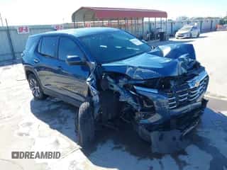 2025 Chevrolet Equinox FWD LT с VIN 3GNAXHEG0SL109110, выставлен на аукционе IAAI как лот 41264781 с пробегом 4 091 миль миль и . История ставок и продаж доступна на DreamBid. Изображение 1.