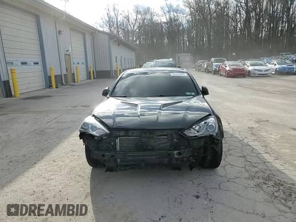 2014 Hyundai Genesis Coupe Grand Touring with VIN KMHHU6KJ6EU114595, listed as a Copart auction lot 45369485 with 124,348 mi miles and Salvage title. Bid and sale history available at DreamBid. Image 14.