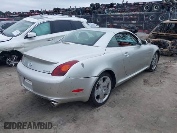2004 Lexus SC 430 с VIN JTHFN48Y140058295, выставлен на аукционе IAAI как лот 42883490 с пробегом 121 555 миль миль и . История ставок и продаж доступна на DreamBid. Изображение 4.