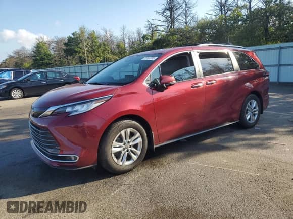 2023 Toyota Sienna Limited с VIN 5TDZSKFC6PS078367, выставлен на аукционе Copart как лот 71167205 с пробегом 43 625 миль миль и Списание • Salvage title. История ставок и продаж доступна на DreamBid. Изображение 1.