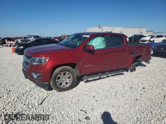 2020 Chevrolet Colorado 2WD LT with VIN 1GCGSCEA8L1199132, listed as a Copart auction lot 85845734 with Not provided miles and Salvage title. Bid and sale history available at DreamBid. Image 1.