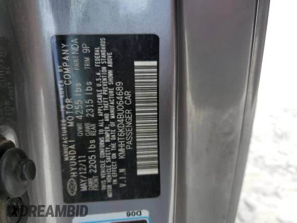 2011 Hyundai Genesis Coupe с VIN KMHHT6KD4BU064689, выставлен на аукционе Copart как лот 78893404 с пробегом 152 796 миль миль и Списание • Salvage title. История ставок и продаж доступна на DreamBid. Изображение 14.