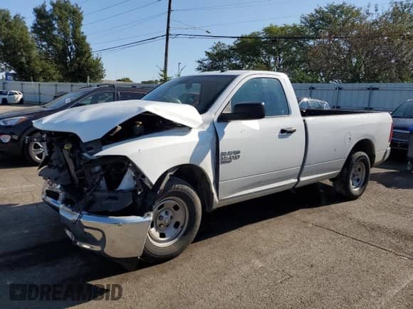 2022 Ram 1500 Tradesman with VIN 3C6JR6DG9NG336986, listed as a Copart auction lot 71961545 with Not provided miles and Salvage title. Bid and sale history available at DreamBid. Image 1.