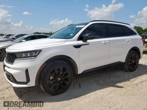 2023 Kia Sorento SX с VIN 5XYRK4LF4PG206239, выставлен на аукционе Copart как лот 70344975 с пробегом 54 217 миль миль и Списание • Salvage title. История ставок и продаж доступна на DreamBid. Изображение 1.