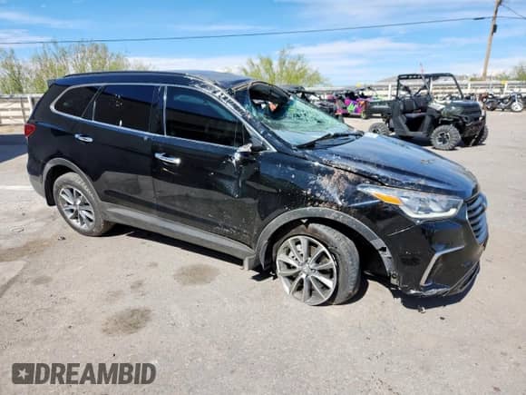 2019 Hyundai Santa Fe SE with VIN KM8SMDHF1KU307360, listed as a Copart auction lot 84465535 with 52,212 mi miles and Salvage title. Bid and sale history available at DreamBid. Image 4.