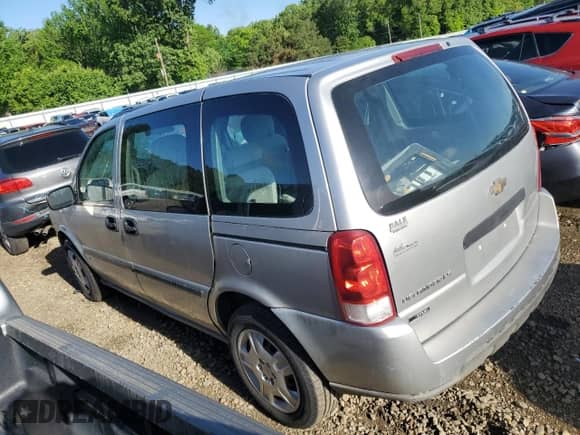 2008 Chevrolet Uplander LS с VIN 1GNDU23W58D207125, выставлен на аукционе Copart как лот 52965595 с пробегом 107 904 миль миль и Списание • Salvage title. История ставок и продаж доступна на DreamBid. Изображение 2.