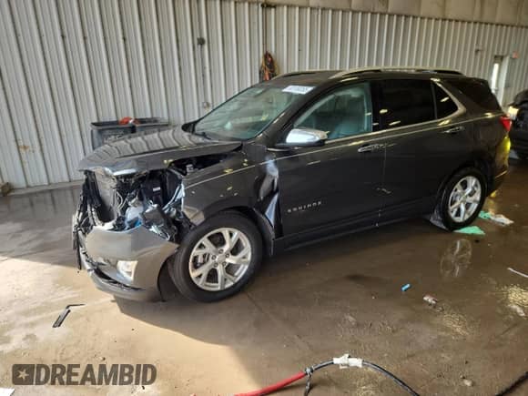 2018 Chevrolet Equinox Premier with VIN 3GNAXMEV3JS542562, listed as a Copart auction lot 80189265 with 133,584 mi miles and Salvage title. Bid and sale history available at DreamBid. Image 1.