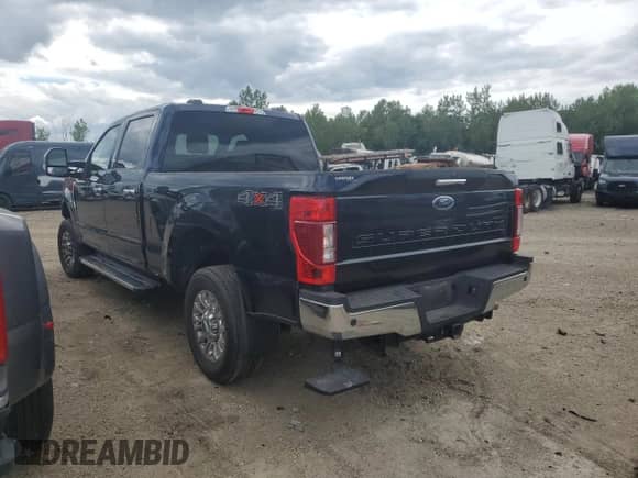 2022 Ford F-250 XL with VIN 1FT7W2B61NED71530, listed as a Copart auction lot 70491615 with 52,923 mi miles and Salvage title. Bid and sale history available at DreamBid. Image 2.