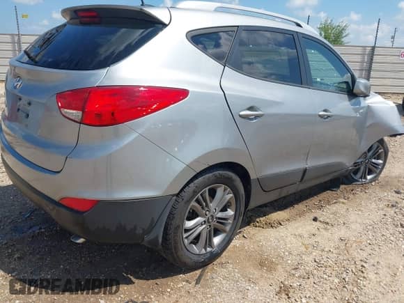 2014 Hyundai Tucson Limited with VIN KM8JU3AG4EU833916, listed as a IAAI auction lot 42886781 with 82,270 mi miles and . Bid and sale history available at DreamBid. Image 4.