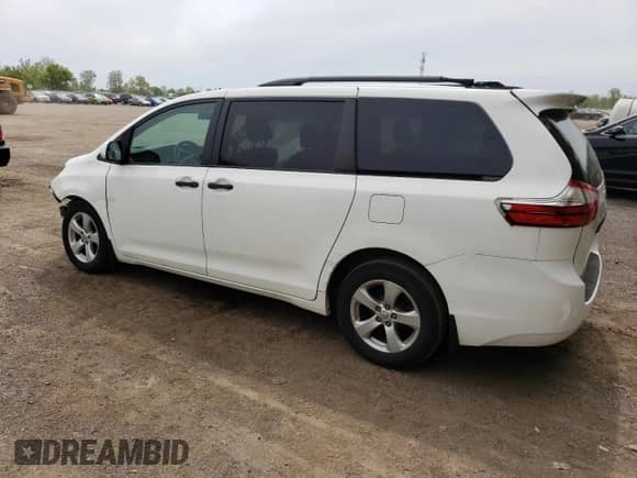 2016 Toyota Sienna L with VIN 5TDZK3DC9GS748311, listed as a Copart auction lot 58124985 with 196,426 mi miles and Clean title. Bid and sale history available at DreamBid. Image 2.