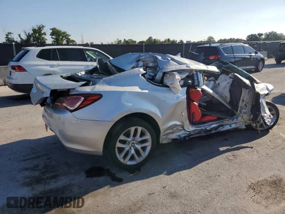 2013 Hyundai Genesis Coupe Premium with VIN KMHHT6KDXDU104504, listed as a Copart auction lot 69273605 with Not provided miles and Salvage title. Bid and sale history available at DreamBid. Image 3.