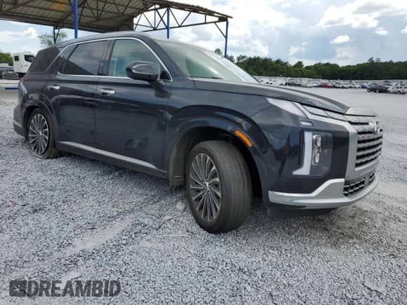2023 Hyundai Palisade Calligraphy с VIN KM8R74GE2PU587117, выставлен на аукционе Copart как лот 64001885 с пробегом 44 577 миль миль и Списание • Salvage title. История ставок и продаж доступна на DreamBid. Изображение 4.