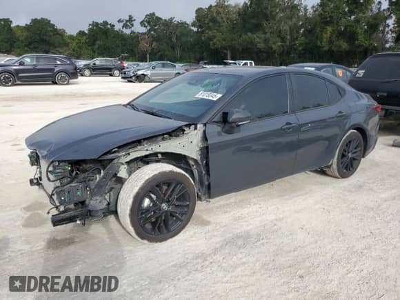 2025 Toyota Camry LE with VIN 4T1DAACK9SU540763, listed as a Copart auction lot 81018345 with 36,512 mi miles and Salvage title. Bid and sale history available at DreamBid. Image 1.