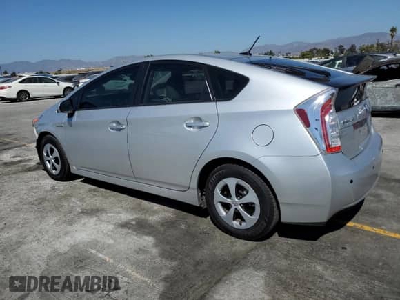 2014 Toyota Prius Three with VIN JTDKN3DU3E0383660, listed as a Copart auction lot 85338525 with 39,708 mi miles and Salvage title. Bid and sale history available at DreamBid. Image 2.