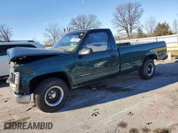 1998 GMC Sierra 1500 z VIN 1GTEC14W2WZ523039, wystawiony jako Copart lot #79906003 z przebiegiem 427 209 mil mil oraz Szkoda całkowita • Salvage title. Historia ofert i sprzedaży dostępna na DreamBid. Obrazek 1.