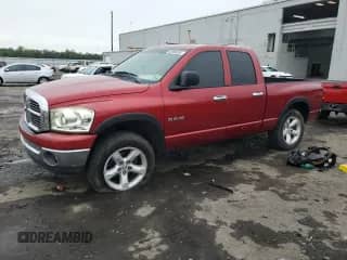 2008 Dodge 1500 SLT with VIN 1D7HU18N58J140750, listed as a Copart auction lot 69809895 with 245,726 mi miles and Salvage title. Bid and sale history available at DreamBid. Image 1.