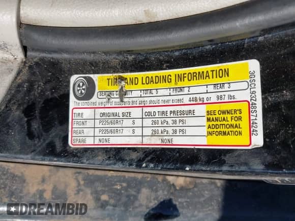 2008 Saturn VUE Green Line z VIN 3GSCL93Z48S714242, wystawiony jako IAAI lot #42838935 z przebiegiem 170 607 mil mil oraz . Historia ofert i sprzedaży dostępna na DreamBid. Obrazek 9.