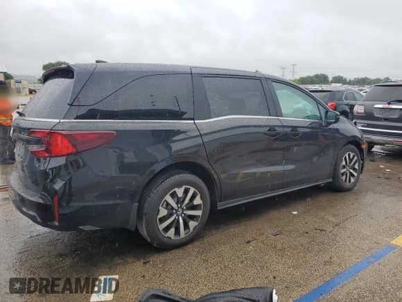 2025 Honda Odyssey EX-L с VIN 5FNRL6H61SB069682, выставлен на аукционе Copart как лот 66191185 с пробегом 2 002 миль миль и Списание • Salvage title. История ставок и продаж доступна на DreamBid. Изображение 3.