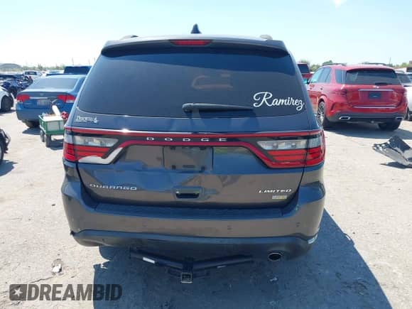 2015 Dodge Durango Limited with VIN 1C4RDHDG1FC906876, listed as a IAAI auction lot 43135944 with 204,306 mi miles and . Bid and sale history available at DreamBid. Image 6.