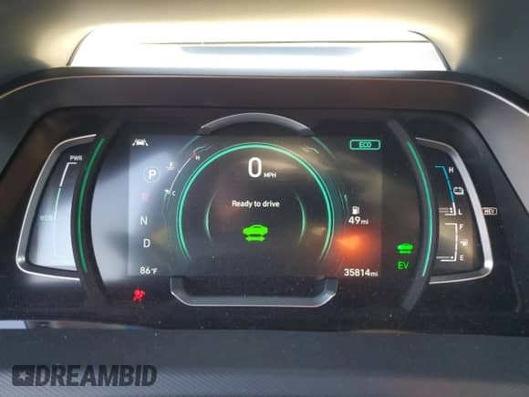 2020 Hyundai Ioniq Limited with VIN KMHCX5LD6LU226301, listed as a Copart auction lot 86182835 with 35,814 mi miles and Salvage title. Bid and sale history available at DreamBid. Image 9.