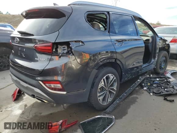 2020 Hyundai Santa Fe Limited with VIN 5NMS5CAA6LH193469, listed as a Copart auction lot 64359192 with 5,524 mi miles and . Bid and sale history available at DreamBid. Image 4.