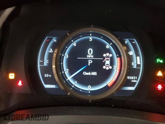 2016 Lexus RC 350 F Sport with VIN JTHSE5BC8G5006431, listed as a Copart auction lot 46497245 with 95,831 mi miles and Salvage title. Bid and sale history available at DreamBid. Image 9.