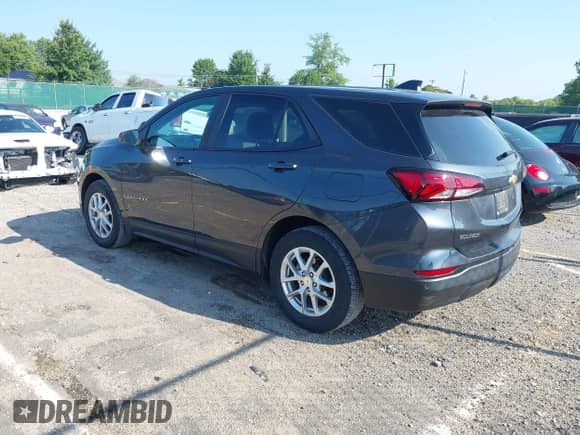 2022 Chevrolet Equinox LS with VIN 2GNAXFEV3N6144655, listed as a IAAI auction lot 42975417 with 97,481 mi miles and . Bid and sale history available at DreamBid. Image 3.
