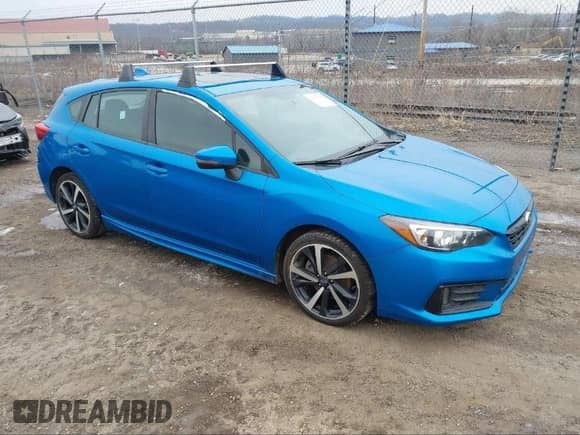 2023 Subaru Impreza Special Sports с VIN 4S3GTAM68P3721282, выставлен на аукционе IAAI как лот 41513107 с пробегом 39 700 миль миль и . История ставок и продаж доступна на DreamBid. Изображение 1.