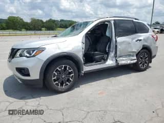 2019 Nissan Pathfinder SL with VIN 5N1DR2MN2KC652849, listed as a Copart auction lot 62648595 with 49,238 mi miles and Salvage title. Bid and sale history available at DreamBid. Image 1.