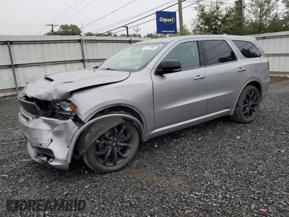 2019 Dodge Durango R/T with VIN 1C4SDJCT1KC853551, listed as a Copart auction lot 61114045 with 141,047 mi miles and Salvage title. Bid and sale history available at DreamBid. Image 1.