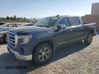 2020 GMC Sierra 1500 SLE with VIN 3GTP8BED9LG262307, listed as a Copart auction lot 66545715 with 104,686 mi miles and Salvage title. Bid and sale history available at DreamBid. Image 1.